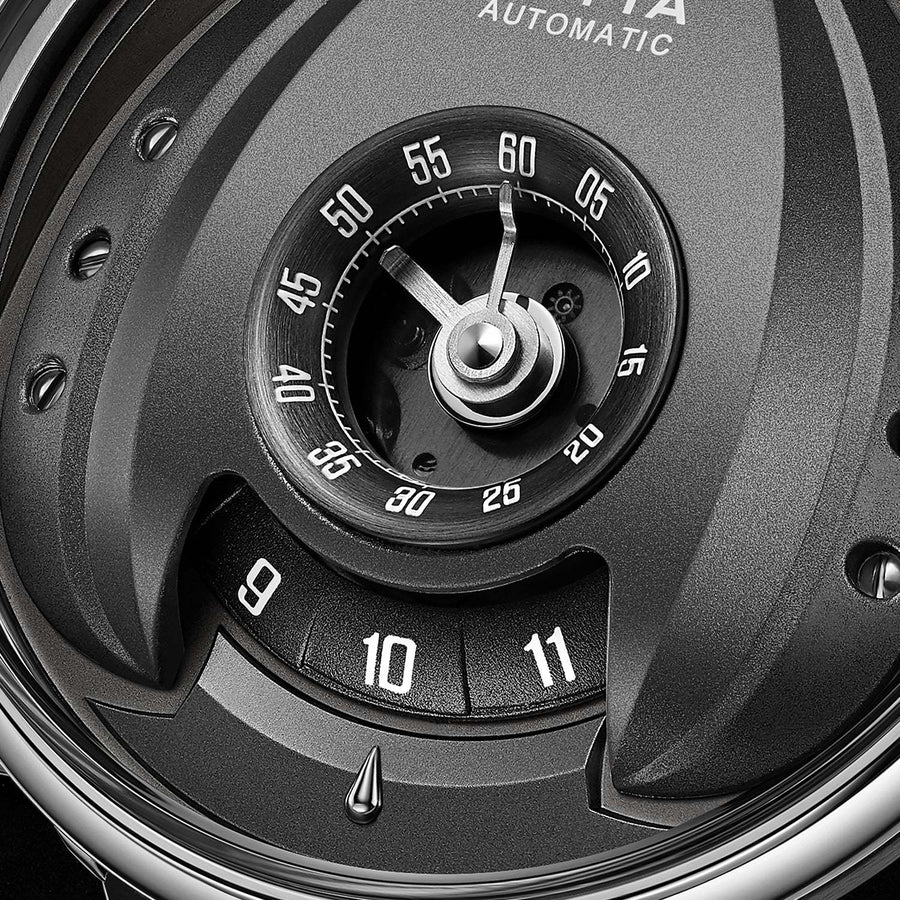Interstellar Collection "Space Shuttle" Men's Mechanical Watch - FIYTA (Black Dial / Black Strap)
