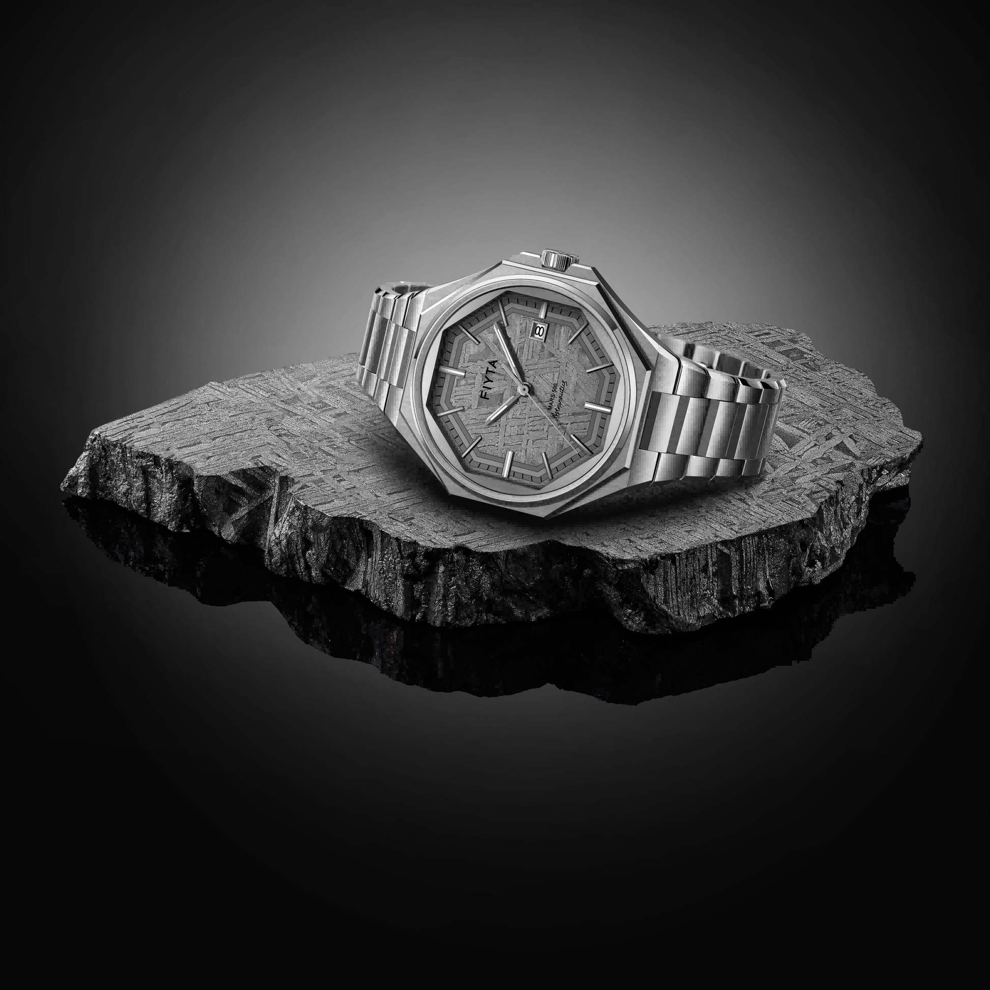 Aeronuatics Collection Men's Mechanical Watch with Meteorite Dial - FIYTA