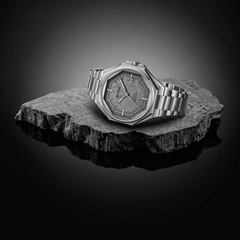 FIYTA Mars-500 Men's Automatic Watch GA880007.WHW detail image (Grey Dial / Silver Strap / Stainless steel (GA880007.WHW))