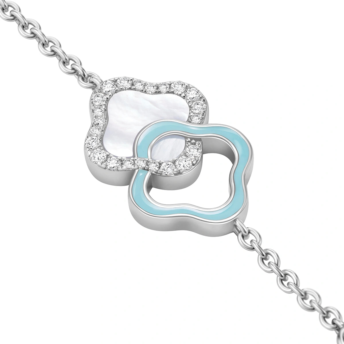 Lucky Persimmon Collection Women Bracelet - Azure Snow Glow - FIYTA
