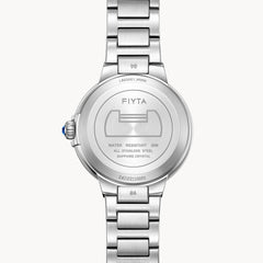 FIYTA Heart Lock Women's Quartz Watch L803001.WWW detail image (Silver Dial / Silver Strap)