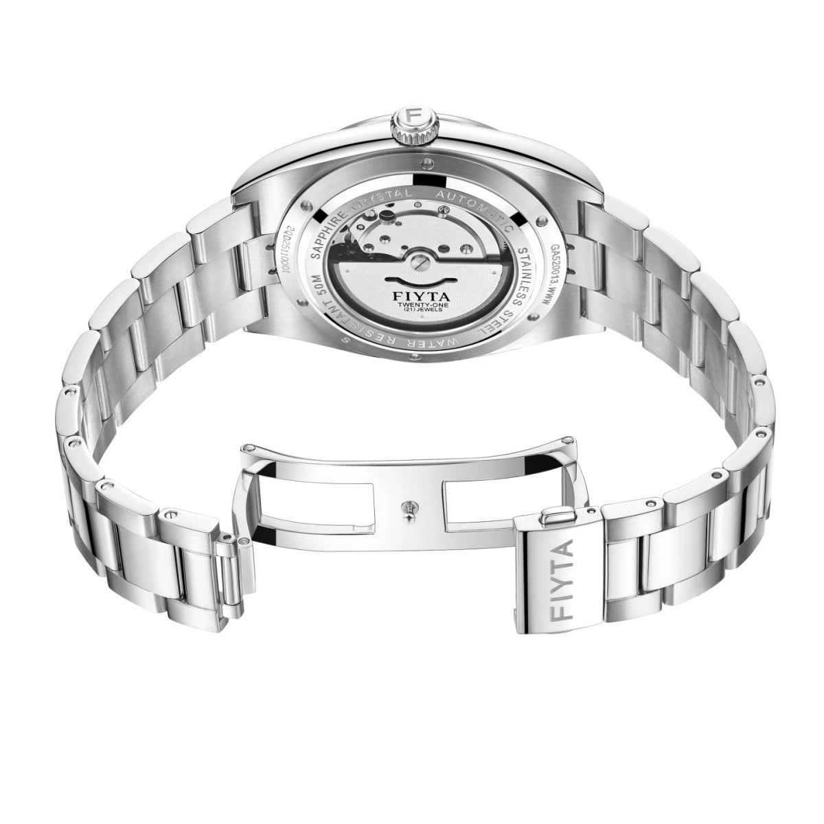 Tempting Collection "Chinese Ginkgo Leaf" Metal Engraving Tribute Men's Mechanical Watch - FIYTA