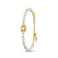 Sugar Cube Collection Women Pearl Bracelet - Honey Yellow