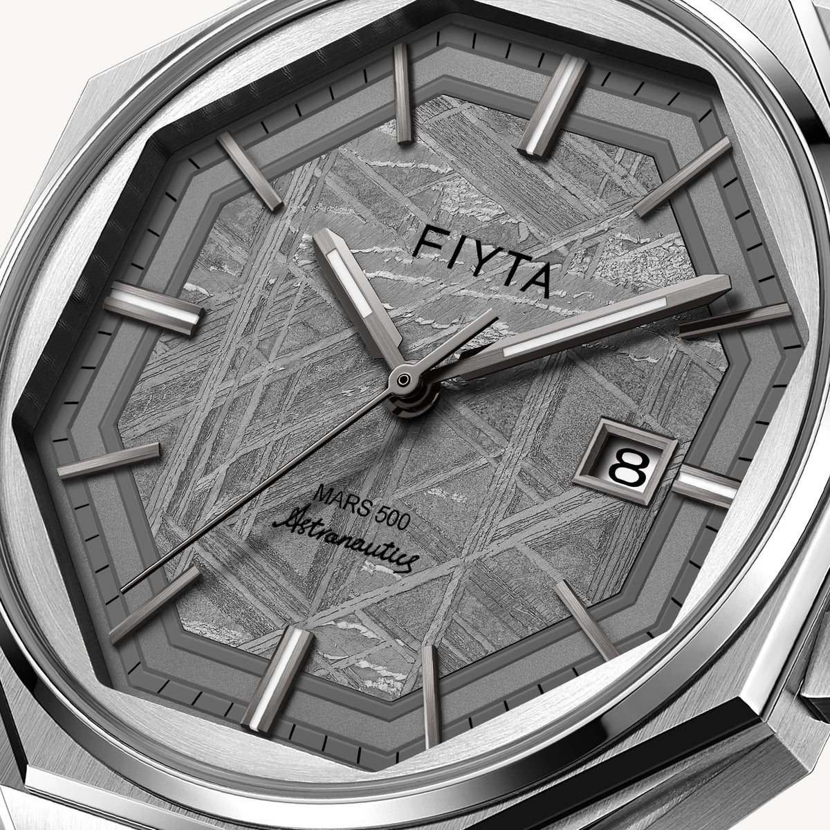Aeronuatics Collection Men's Ultra-thin Mechanical Movement Watch with Meteorite Dial - FIYTA