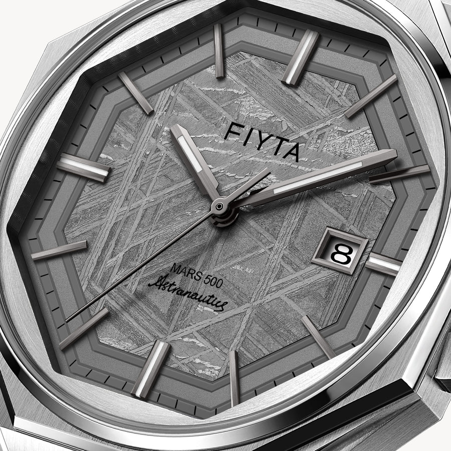 FIYTA Mars-500 Men's Automatic Watch GA880002.WHW detail image (Grey Dial / Silver Strap / Stainless steel (GA880002.WHW))