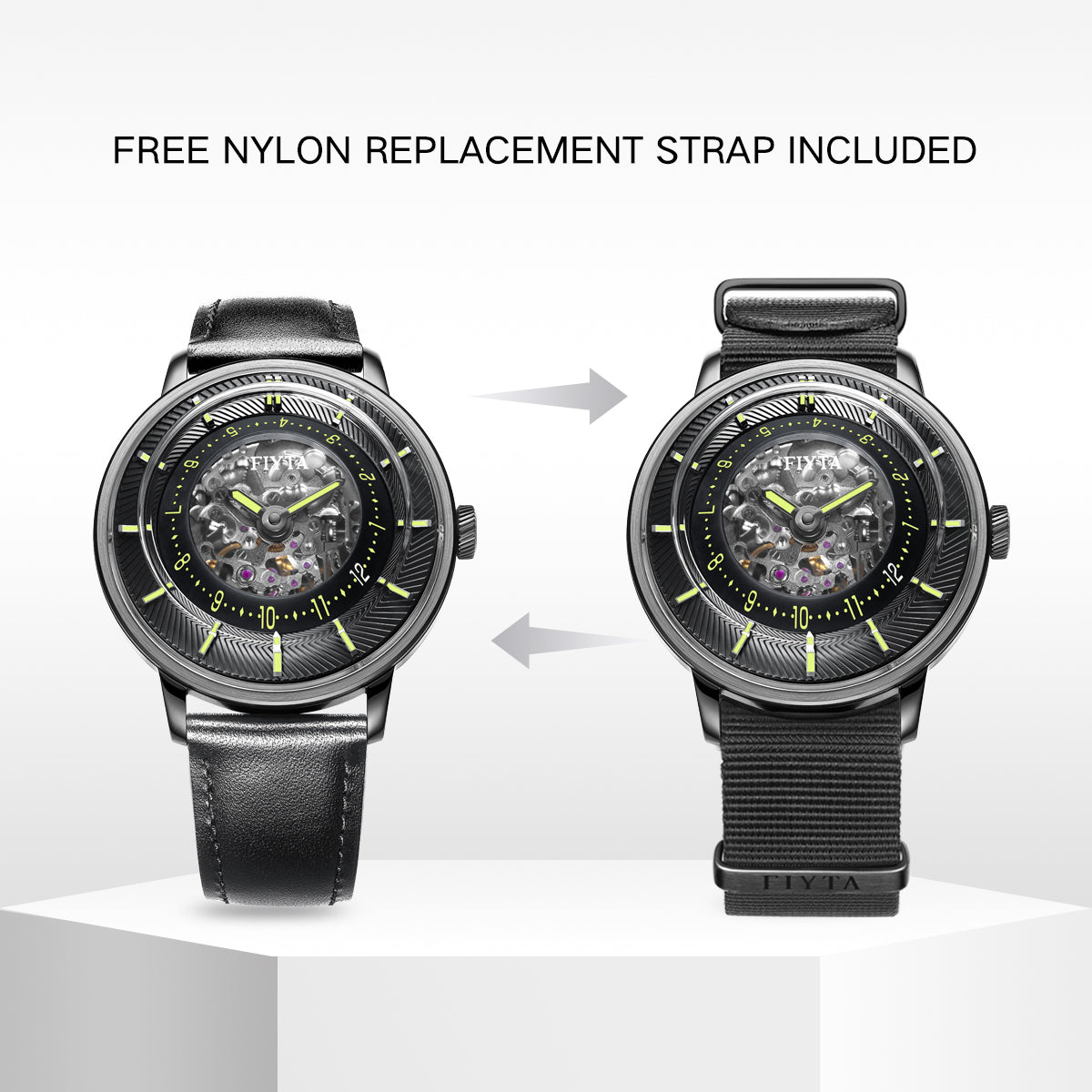 Extreme Collection Men's Automatic 3D Time Display Watch - FIYTA
