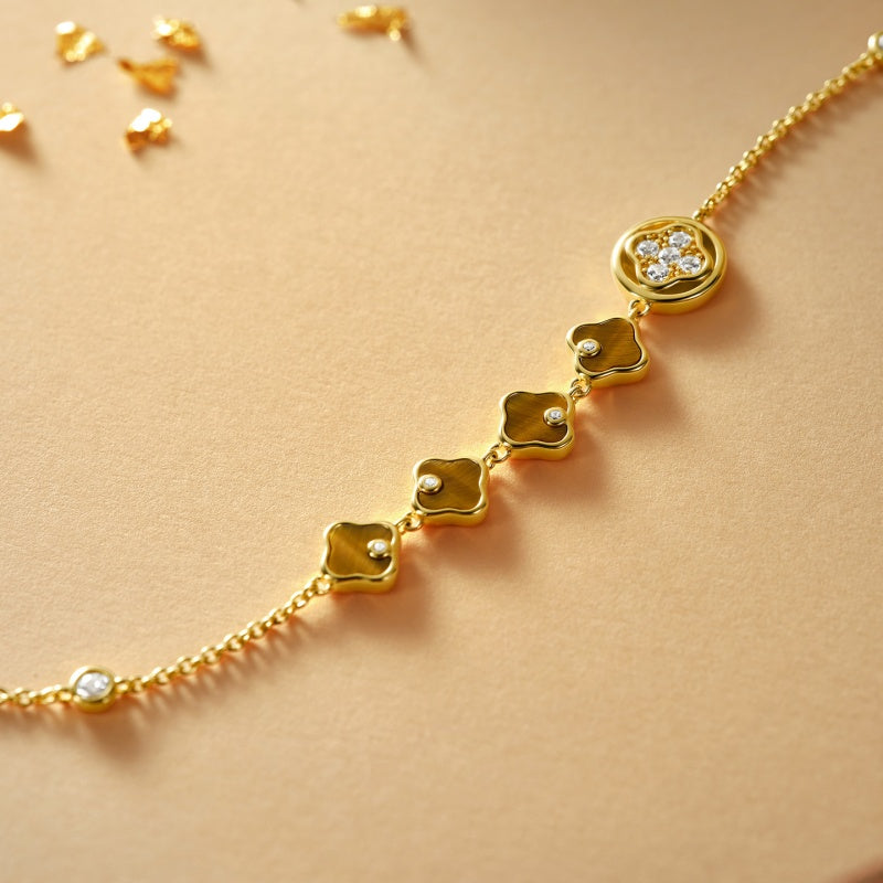 Lucky Persimmon Collection Women Bracelet - Fortune Gold - FIYTA