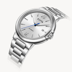 FIYTA Heart Lock Men's Automatic Watch GA803002.WWW detail image (Silver Dial / Silver Strap / Stainless steel (GA803002.WWW))