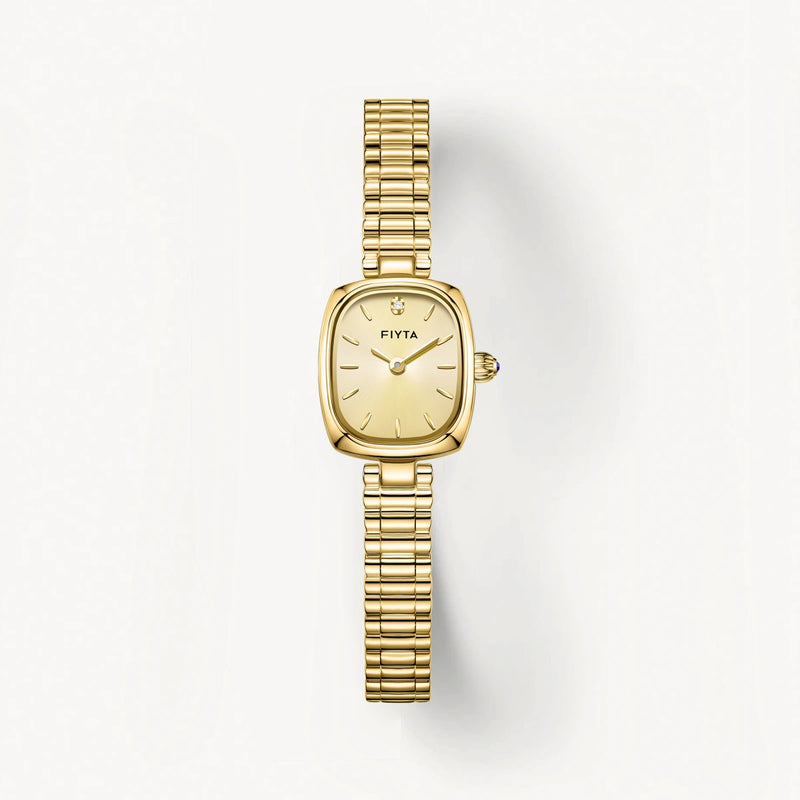 Gold Watches with Real Diamond Dial - FIYTA