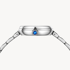 FIYTA Little Bliss Women's Automatic Watch LA803003.WWW detail photo (Silver Dial / Silver Strap)