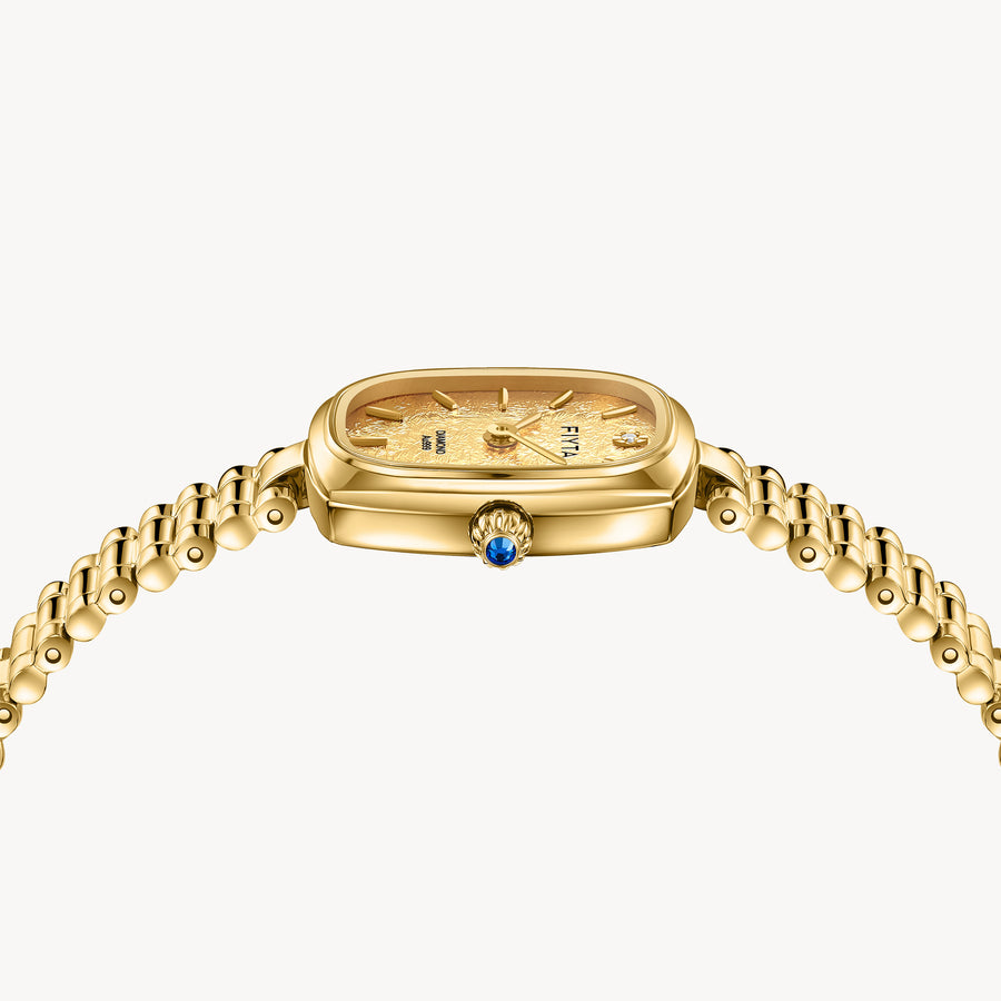 Gold Watches with 24K Gold-Leaf Dial - FIYTA (L865032.GGG)
