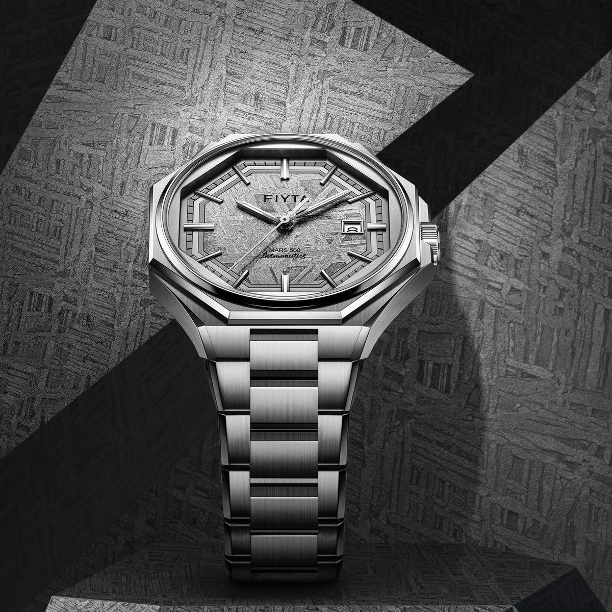 Aeronuatics Collection Men's Mechanical Watch with Meteorite Dial - FIYTA