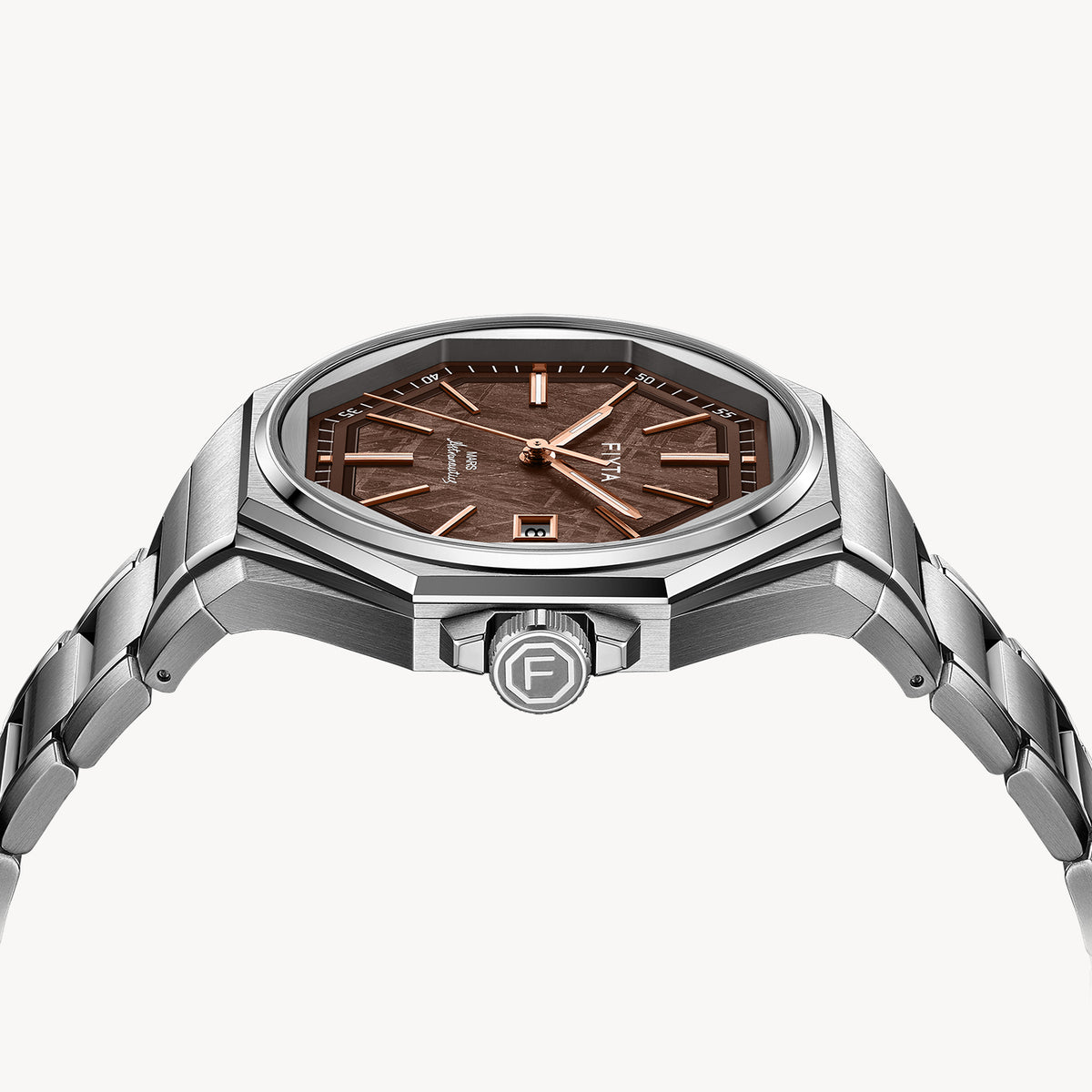 Aeronuatics Collection Men's Ultra-thin Mechanical Movement Watch with Meteorite Dial - FIYTA