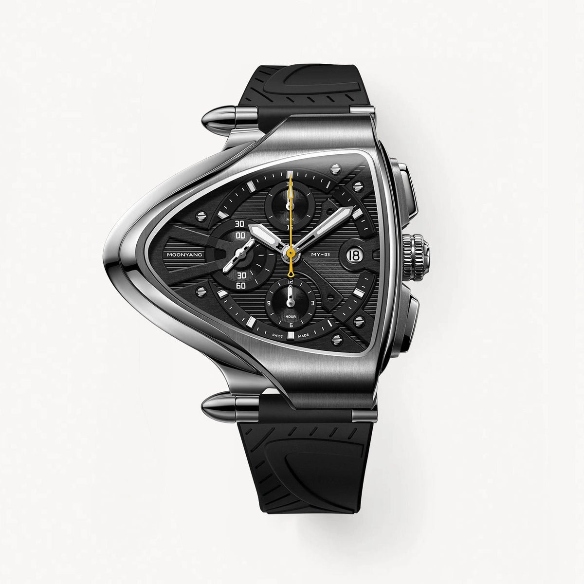 MOONYANG Chronograph Watch Spaceship - Lunar Soil Gray - FIYTA
