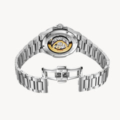 FIYTA Astronaut Automatic Men's Automatic Watch GA856000.WWW detail image (Silver Dial / Silver Strap)