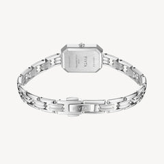 Eastern Grace Collection Women's Watch & Turquoise Clover Bracelet Gift Set - FIYTA (Aqua Blue Dial / Silver Strap)