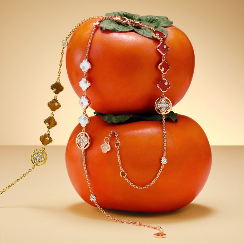 Lucky Persimmon Collection Women Bracelet - Koi Red - FIYTA