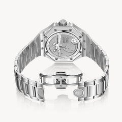 FIYTA Mars-500 Men's Automatic Watch GA880000.WKW detail image (Brown Dial / Silver Strap)