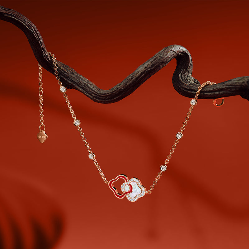 Lucky Persimmon Collection Women Bracelet - Scarlet Fortune - FIYTA