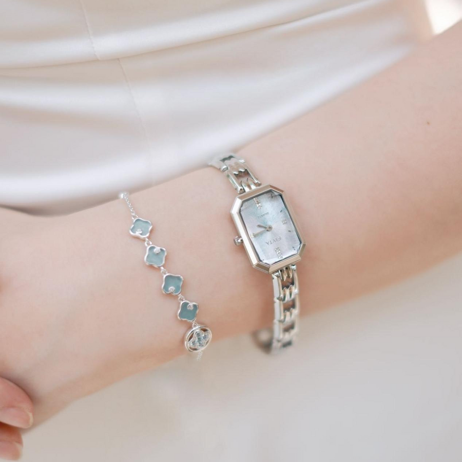 FIYTA Eastern Grace Suzhou Embroidery Watch & Jewelry Gift Set L865039.WLW-AB0008.WSDG detail image (Persimmon Bracelet (AB0008.WSDG))