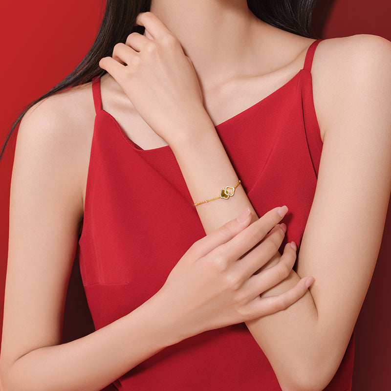Lucky Persimmon Collection Women Bracelet - Golden Radiance - FIYTA