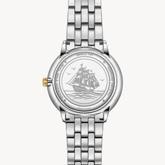FIYTA Joyart Classic Pair Men's Quartz Watch 41 mm – 50 m G800023.TWT detail image (White Dial / Gold & Silver Strap)