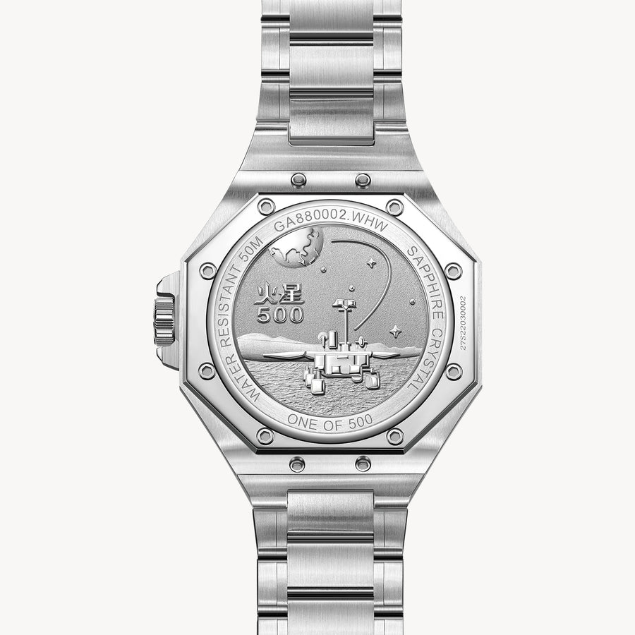 FIYTA Mars-500 Men's Automatic Watch GA880002.WHW detail image (Grey Dial / Silver Strap / Stainless steel (GA880002.WHW))