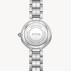 FIYTA Little Bliss Women's Quartz Watch DL865037.WWW detail image (Silver Dial / Silver Strap)