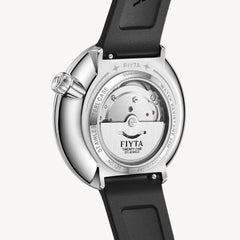 Interstellar Collection "Space Shuttle" Men's Mechanical Watch - FIYTA (Silver Dial / Black Strap)