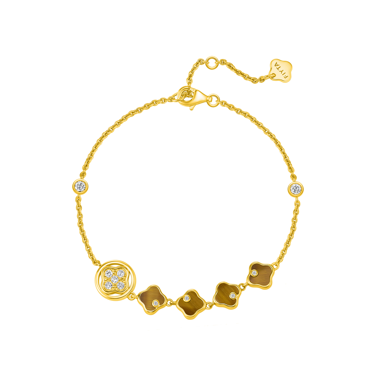 Lucky Persimmon Collection Women Bracelet - Fortune Gold - FIYTA