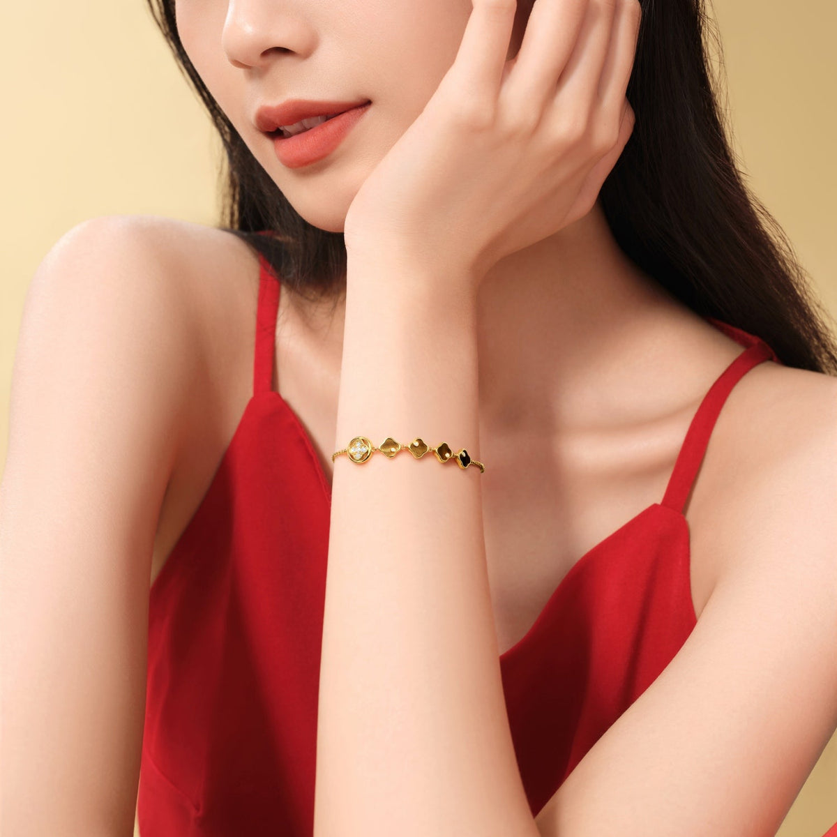 Lucky Persimmon Collection Women Bracelet - Fortune Gold - FIYTA