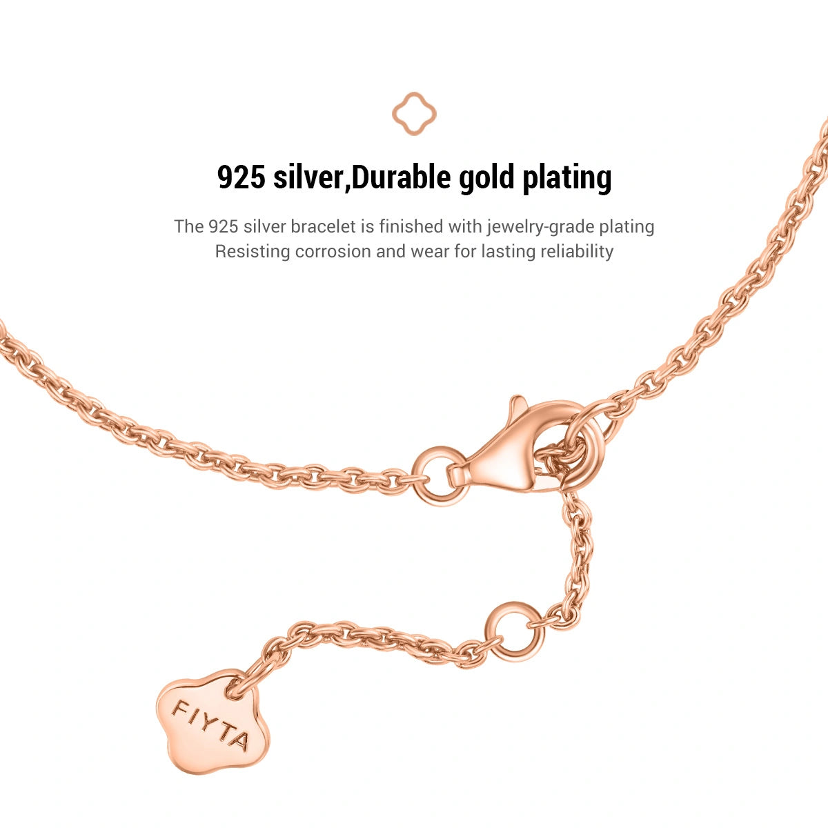 Lucky Persimmon Collection Women Bracelet - Ruyi White - FIYTA