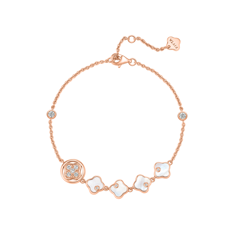 Lucky Persimmon Collection Women Bracelet - Ruyi White - FIYTA