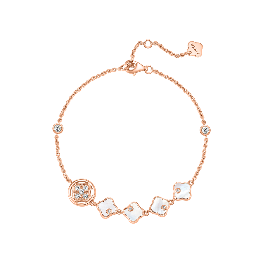 Lucky Persimmon Collection Women Bracelet - Ruyi White - FIYTA