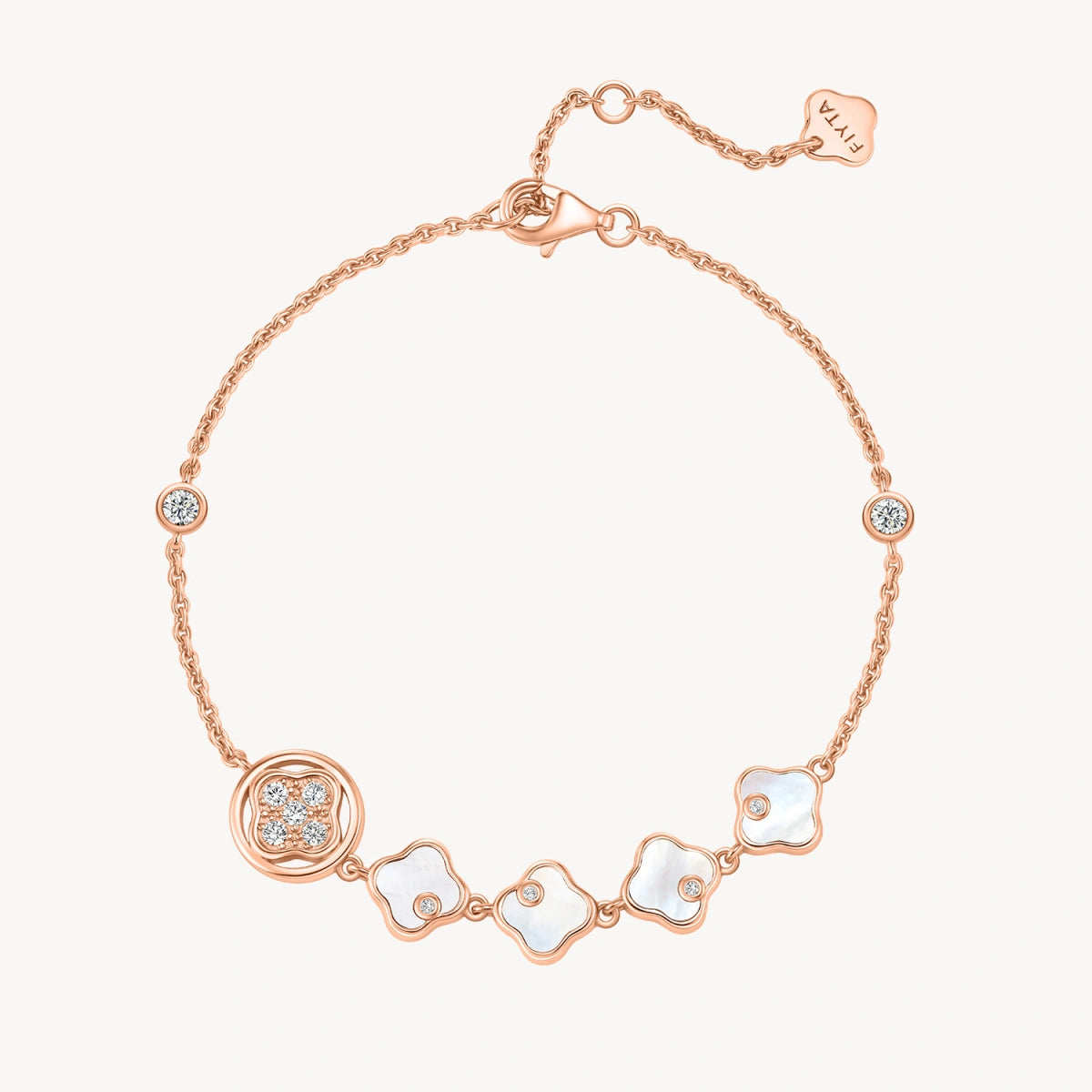 Lucky Persimmon Collection Women Bracelet - Ruyi White - FIYTA