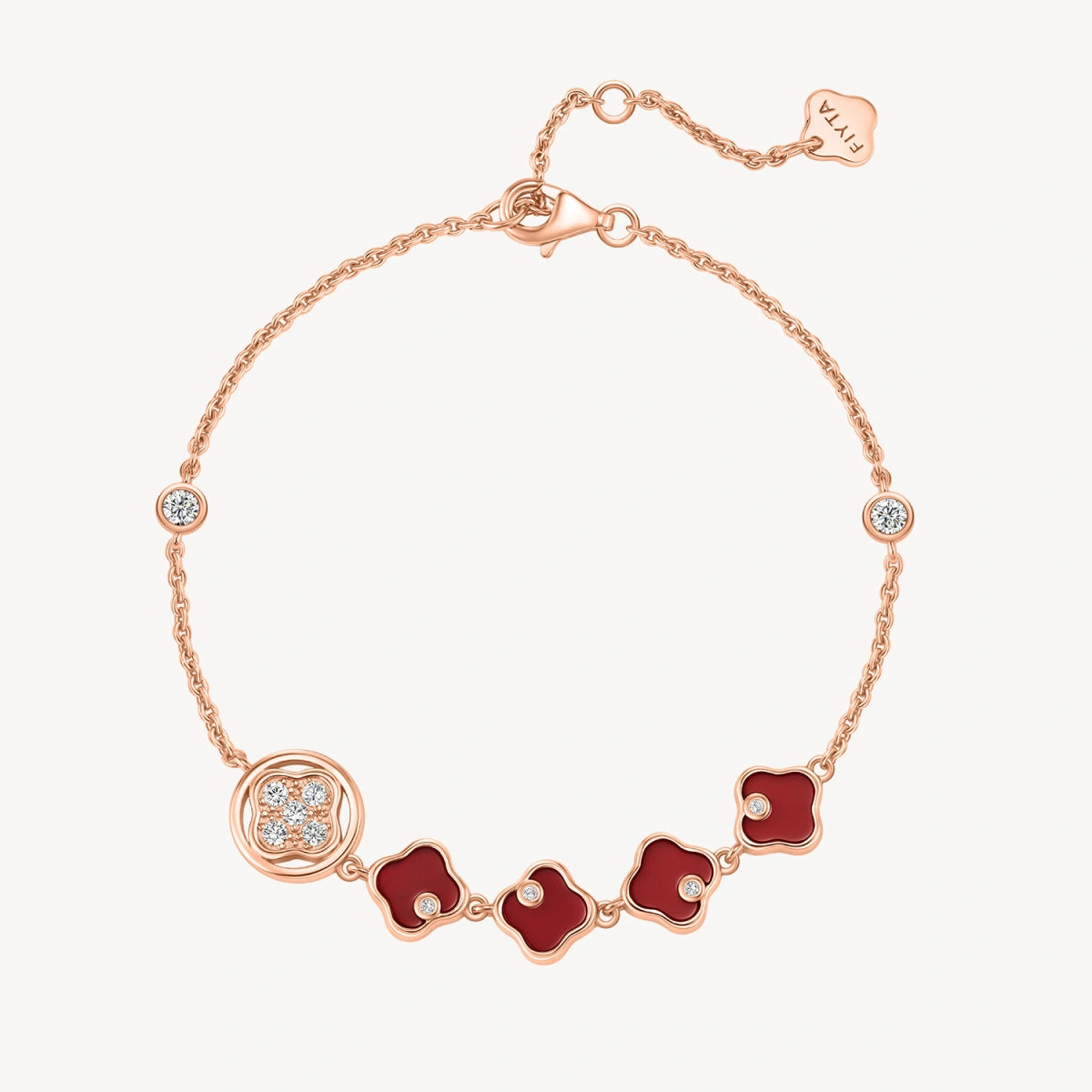 Lucky Persimmon Collection Women Bracelet - Koi Red - FIYTA