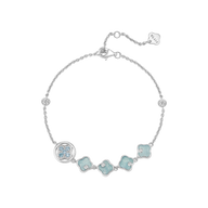 Lucky Persimmon Collection Women Bracelet - Ice-Clear Aqua