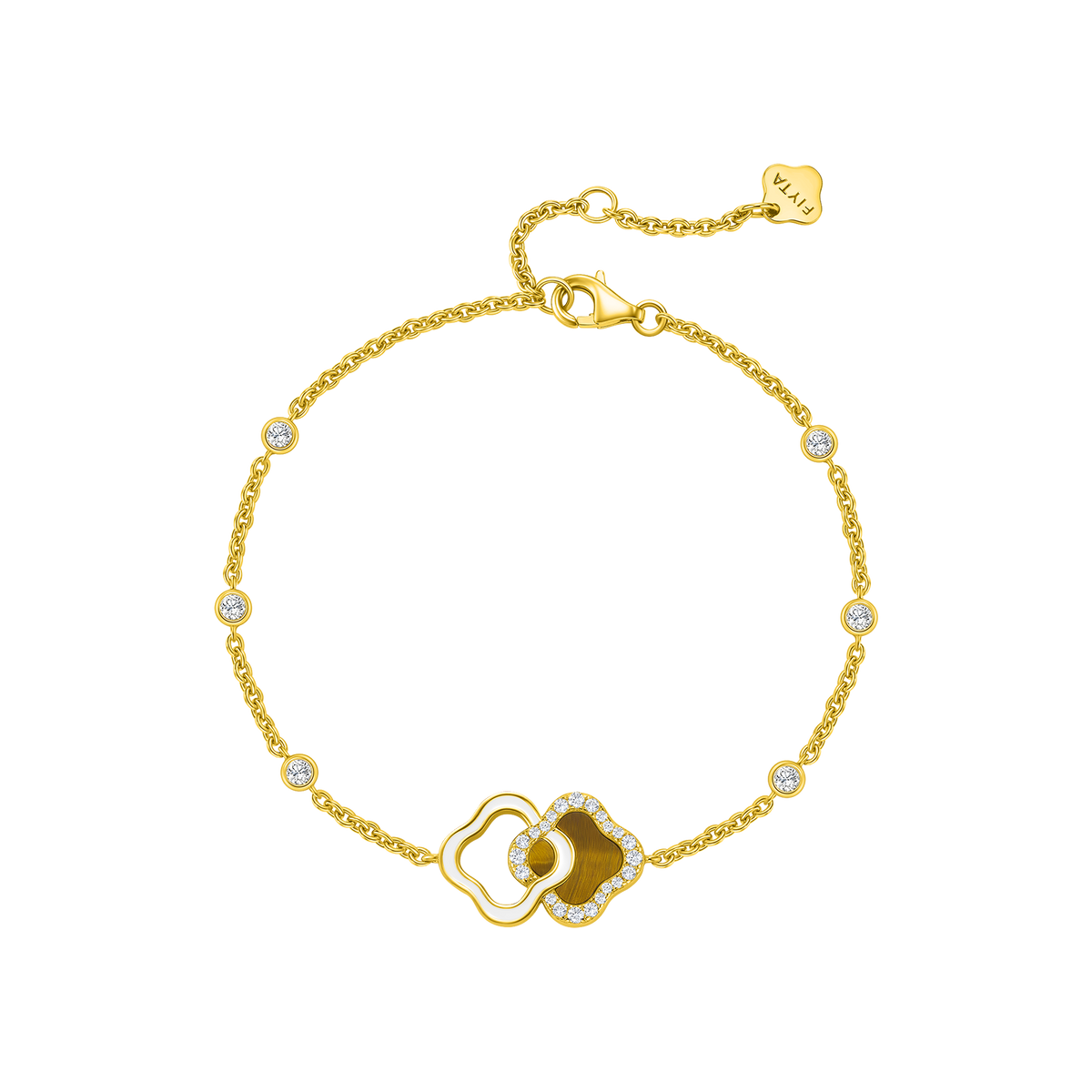Lucky Persimmon Collection Women Bracelet - Golden Radiance - FIYTA