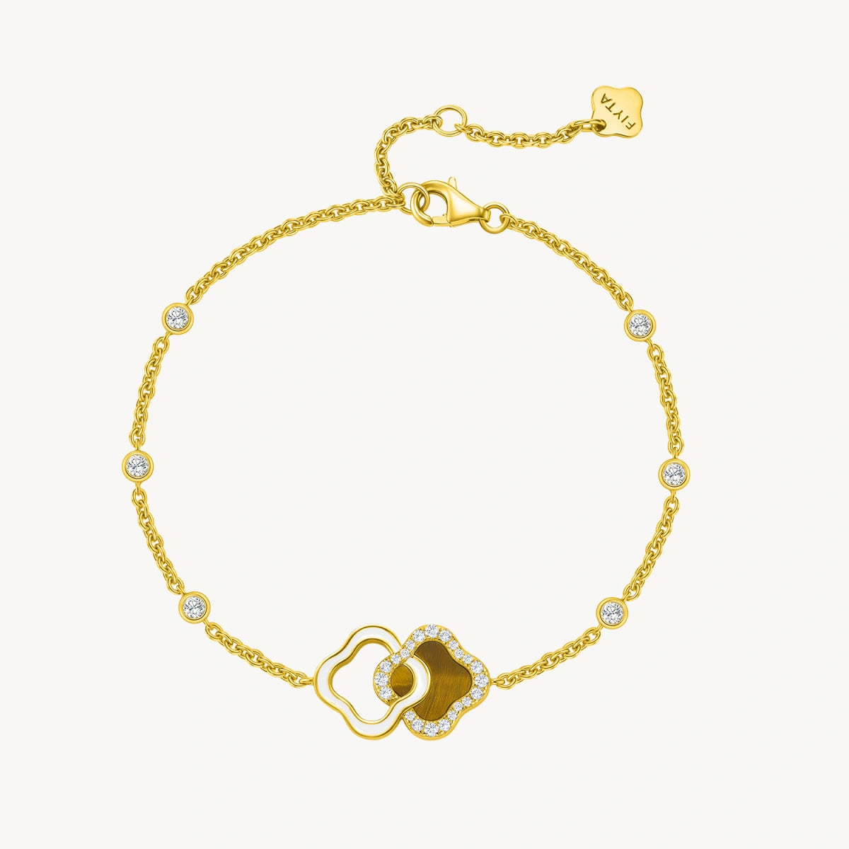 Lucky Persimmon Collection Women Bracelet - Golden Radiance - FIYTA