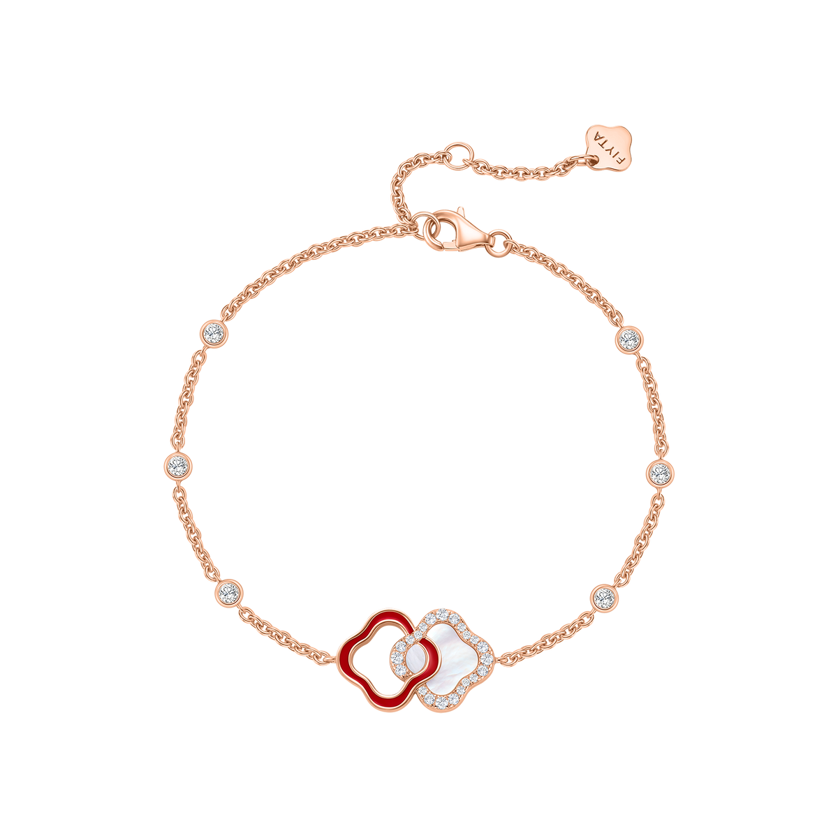 Lucky Persimmon Collection Women Bracelet - Scarlet Fortune - FIYTA