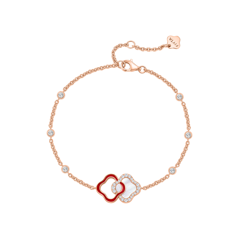 Lucky Persimmon Collection Women Bracelet - Scarlet Fortune - FIYTA