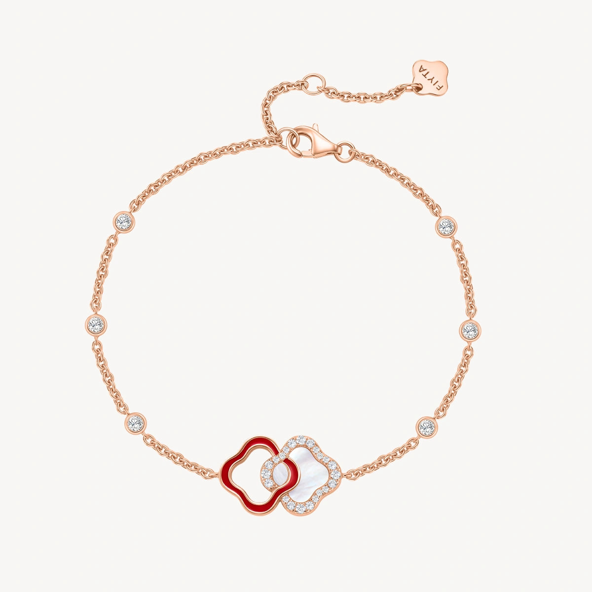 Lucky Persimmon Collection Women Bracelet - Scarlet Fortune - FIYTA