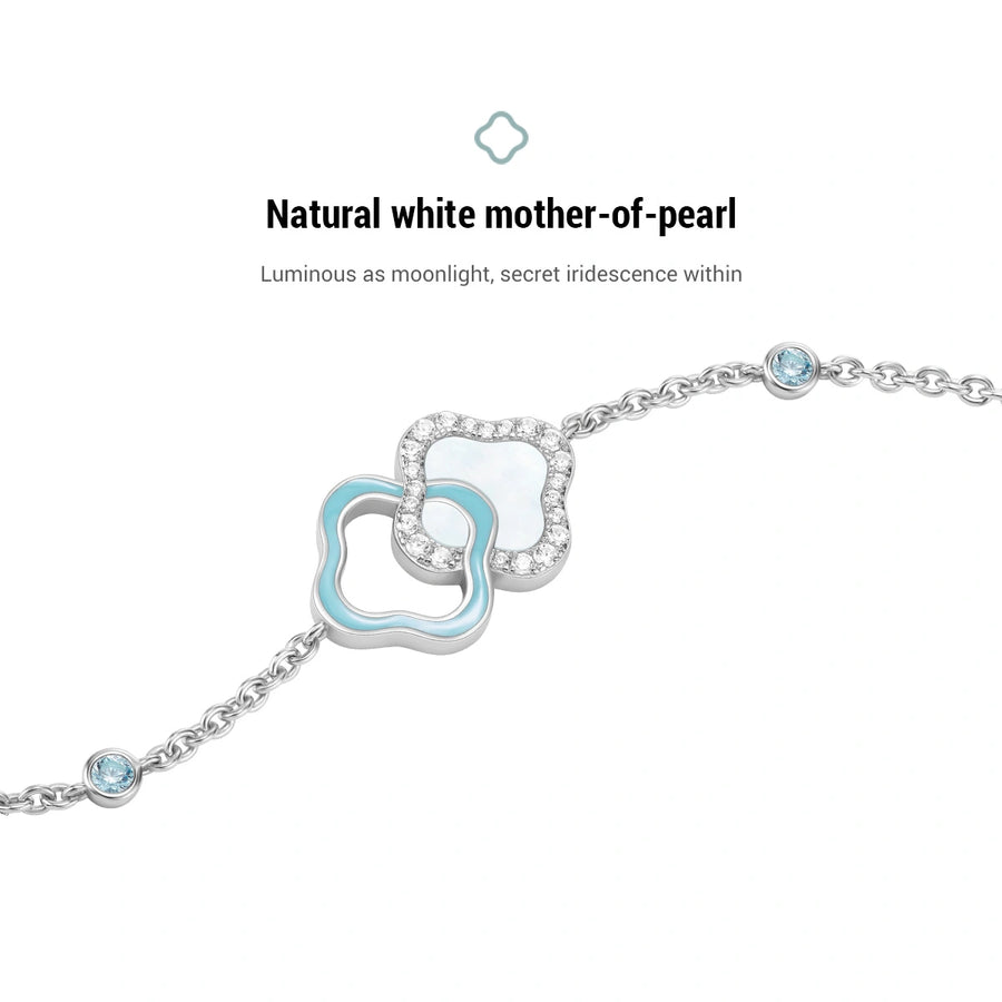 Lucky Persimmon Collection Women Bracelet - Azure Snow Glow - FIYTA