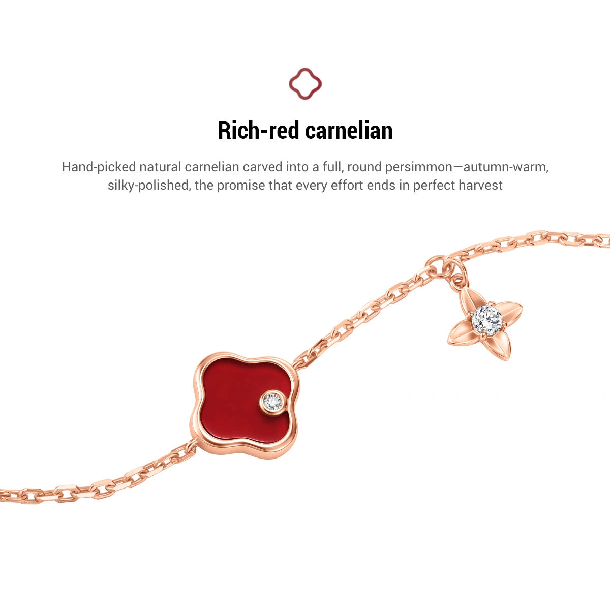 Lucky Persimmon Collection Women Bracelet - Heart-Full - FIYTA