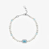 Sugar Cube Collection Women Pearl Bracelet - Aqua Blue