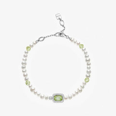 Sugar Cube Collection Women Pearl Bracelet - Mint Green