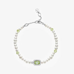 Sugar Cube Collection Women Pearl Bracelet - Mint Green