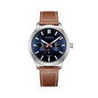 Navy Blue Dial / Brown Strap