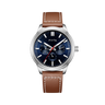 Navy Blue Dial / Brown Strap