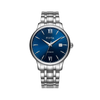 FIYTA Minimalist Automatic Men's Automatic Watch (No Returns Or Exchanges) DGA29005.WLW product view (Navy Blue Dial / Silver Strap — Final Sale)